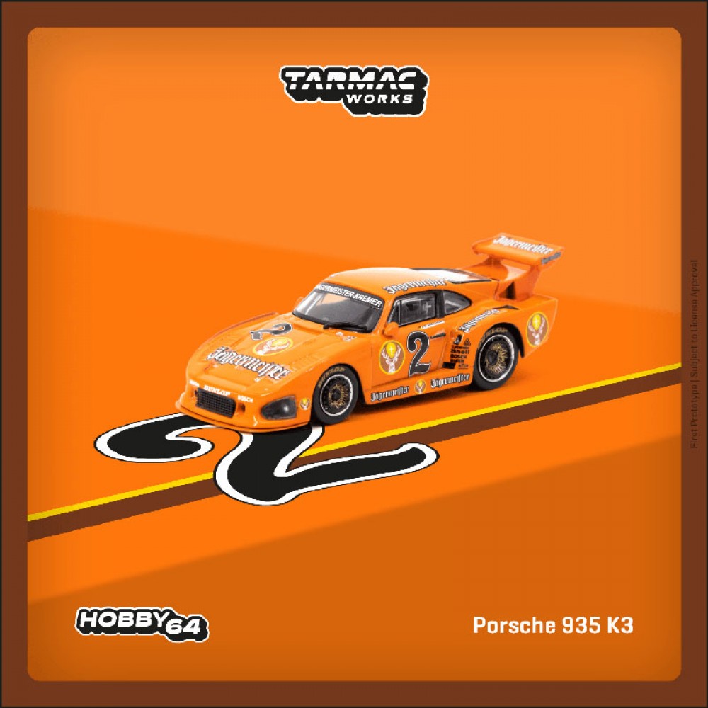 Tarmac Works Porsche 935 K3 Jagermeister DRM 1980 Orange 1:64