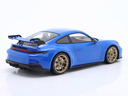 Minichamps 2022 Porsche 911 992 GT3 Touring Shark Blue w/ Gold Wheels 1:18 LIMITED, SEALED