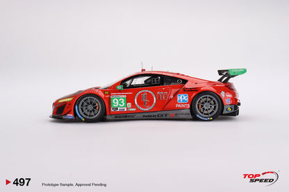 Topspeed 1:18 Acura NSX GT3 EVO22 #93 Harrison Contracting Company Racers Edge Motorsports with WTR Andretti 2023 IMSA Daytona 24 Hrs