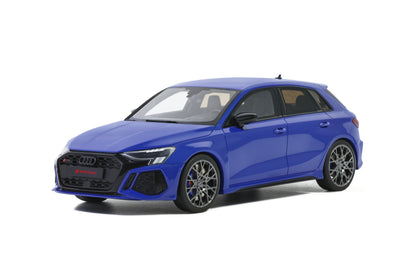 GT Spirit 2022 Audi RS3 Sportback 8Y Performance Edition Nogaro Blue 1:18 Resin