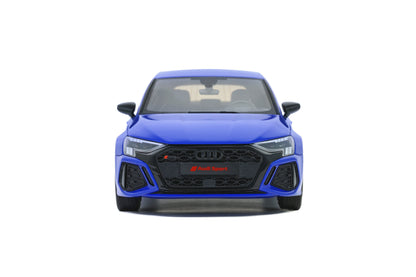 GT Spirit 2022 Audi RS3 Sportback 8Y Performance Edition Nogaro Blue 1:18 Resin