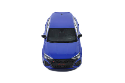 GT Spirit 2022 Audi RS3 Sportback 8Y Performance Edition Nogaro Blue 1:18 Resin