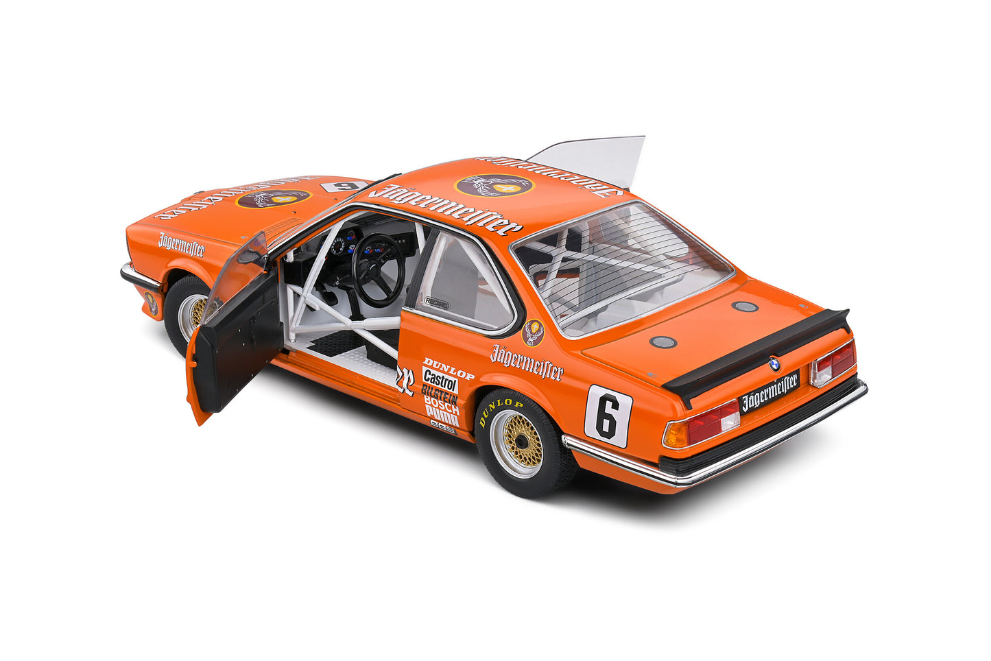 Solido 1984 BMW 635 CSI (E24) Jagermeister Orange #6 H.Stuck European Touring Car Championship 1:18