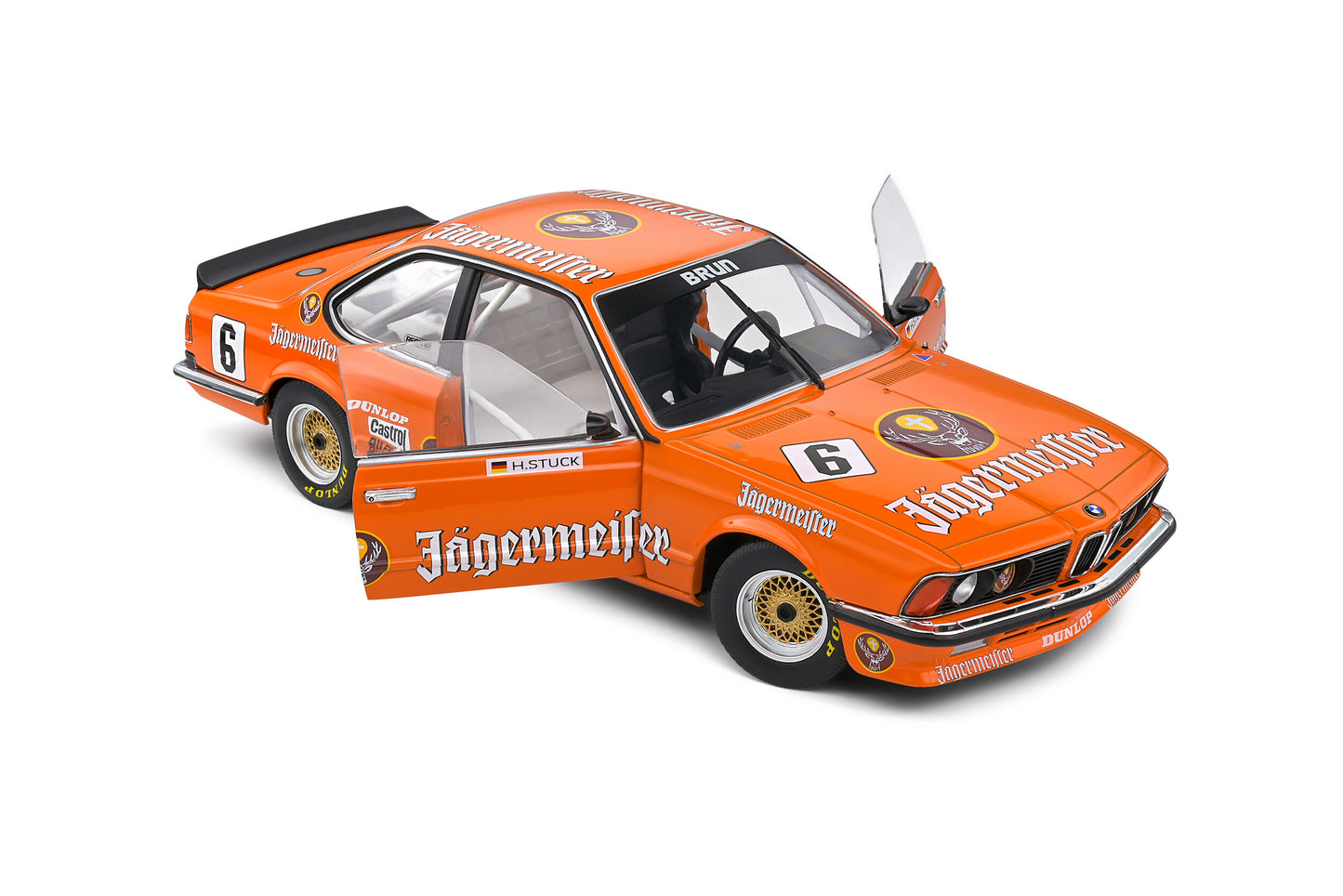 Solido 1984 BMW 635 CSI (E24) Jagermeister Orange #6 H.Stuck European Touring Car Championship 1:18