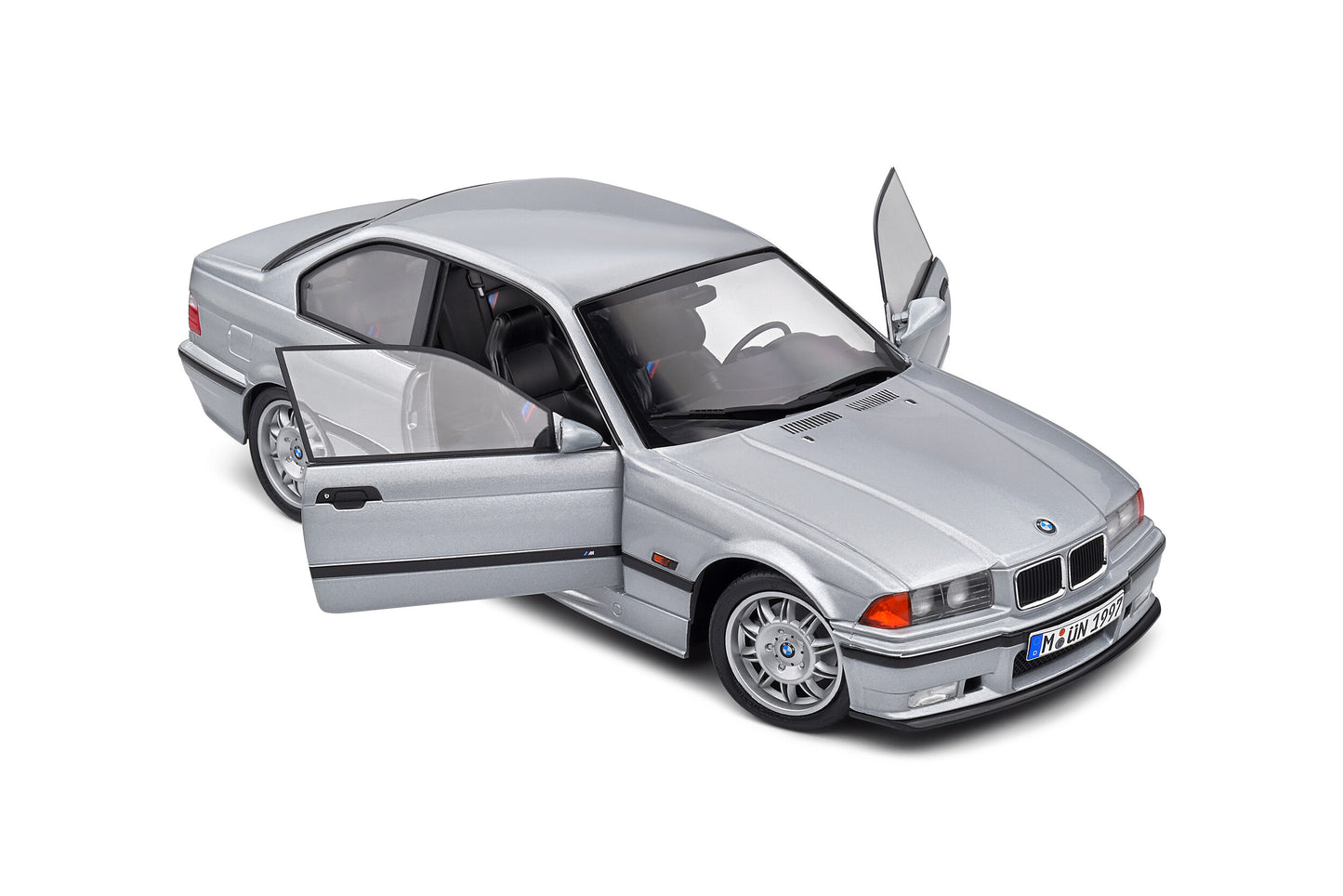 Solido 1990 BMW E36 M3 Coupe Silver 1:18