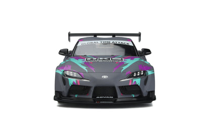 GT Spirit 2020 Toyota HKS GR Supra A90 Grey with Purple & Green 1:18