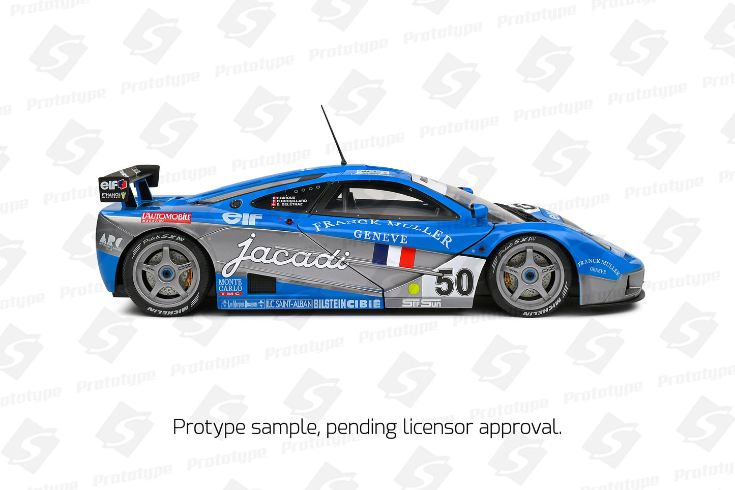 Solido 1995 Mclaren F1 GTR Short Tail #50 Giroux, Grouillard, Deltraz 24hr LeMans Blue 1:18