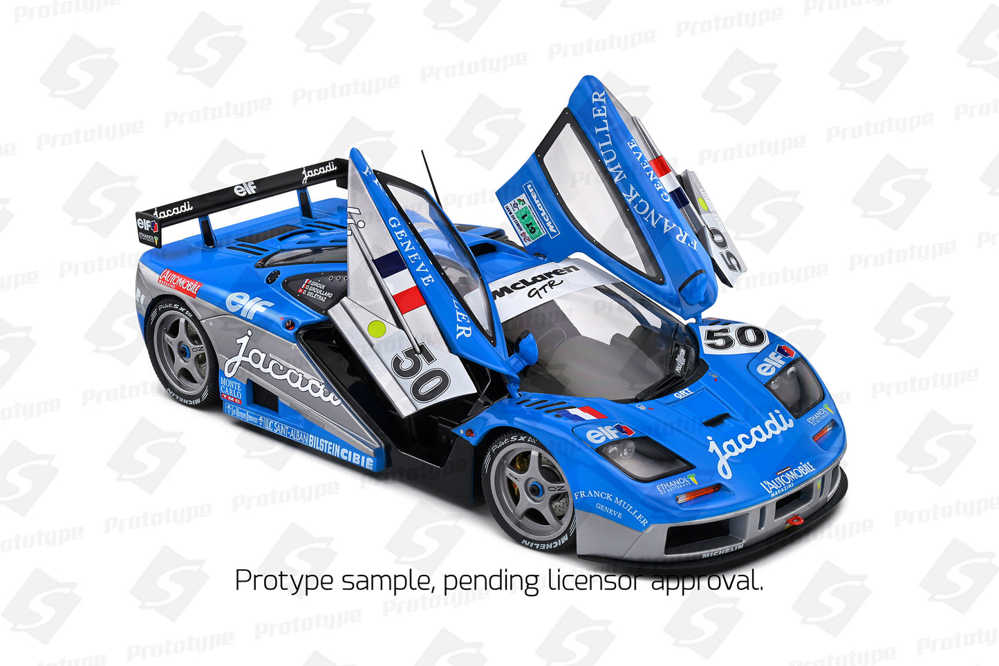 Solido 1995 Mclaren F1 GTR Short Tail #50 Giroux, Grouillard, Deltraz 24hr LeMans Blue 1:18