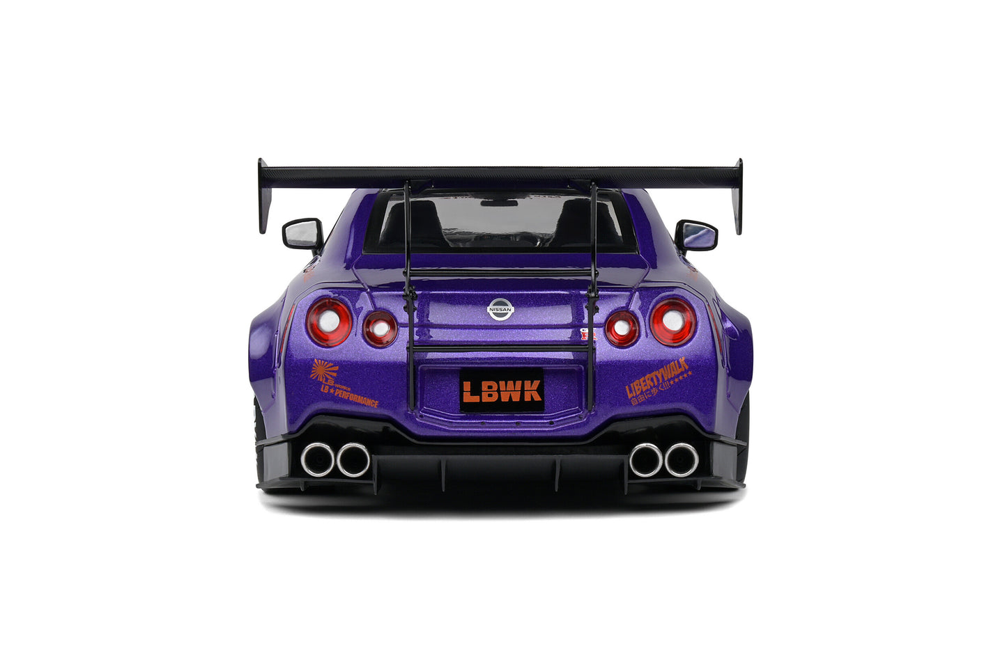 Solido 2022 Nissan GT-R (R35) W/ Liberty Walk Body Kit 2.0 Purple 1:18