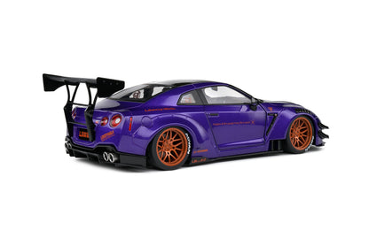 Solido 2022 Nissan GT-R (R35) W/ Liberty Walk Body Kit 2.0 Purple 1:18