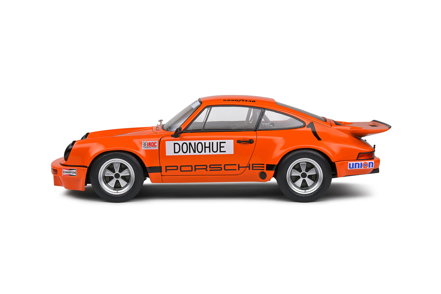 Solido 1974 Porsche 911 IROC Daytona No 1 Donohue IROC Orange 1:18