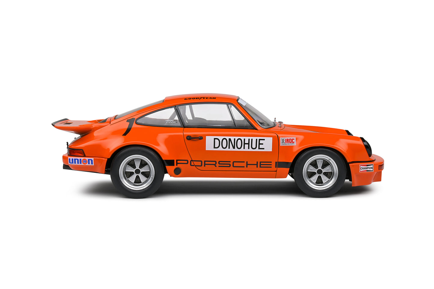 Solido 1974 Porsche 911 IROC Daytona No 1 Donohue IROC Orange 1:18