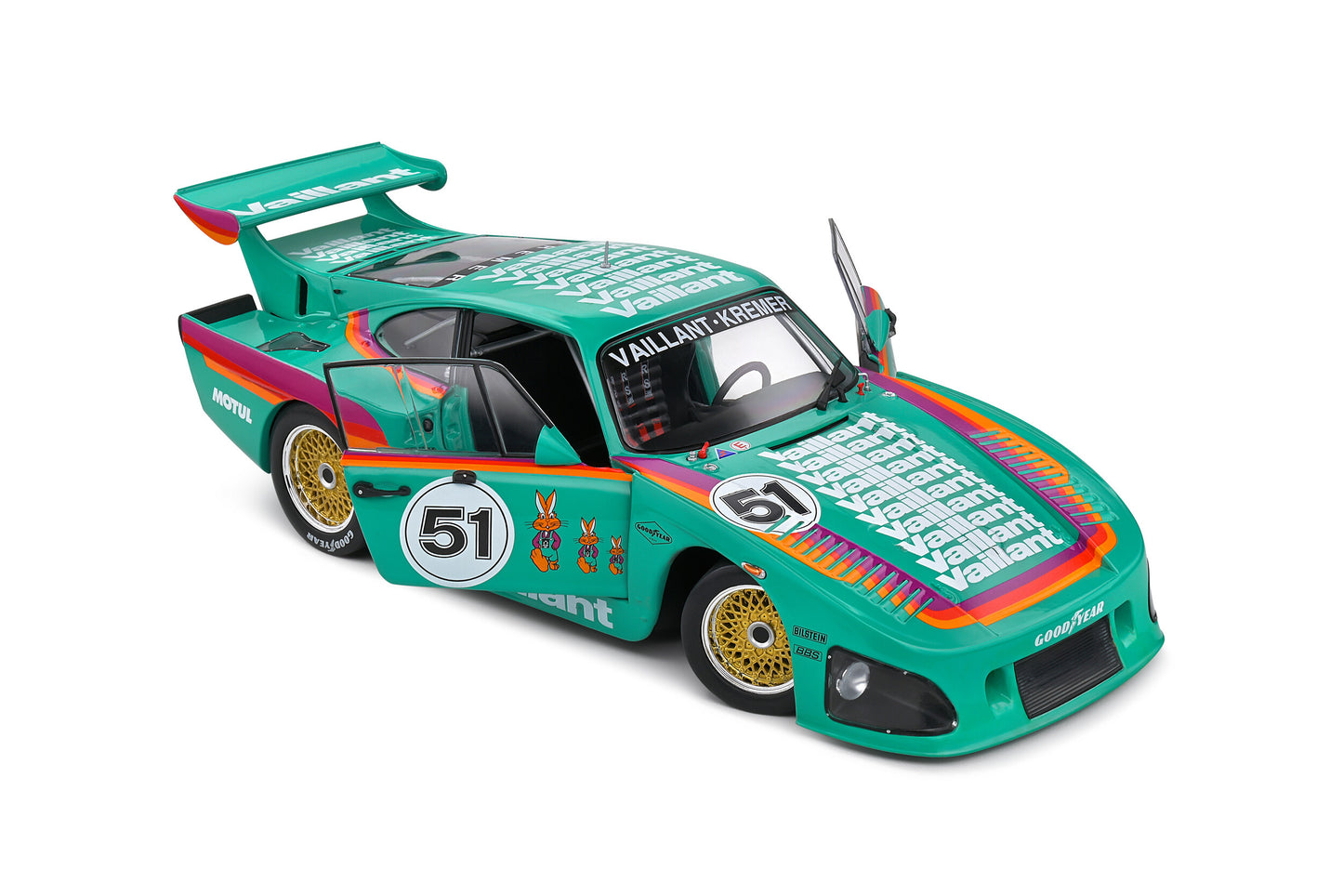 Solido 1977 Porsche 935 K3 #51 Vaillant Green 1:18