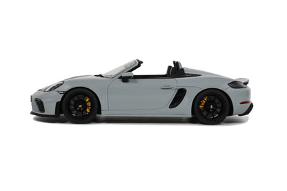 GT Spirit Porsche 718 Cayman Spyder Chalk w/ Black Wheels 1:18 Resin