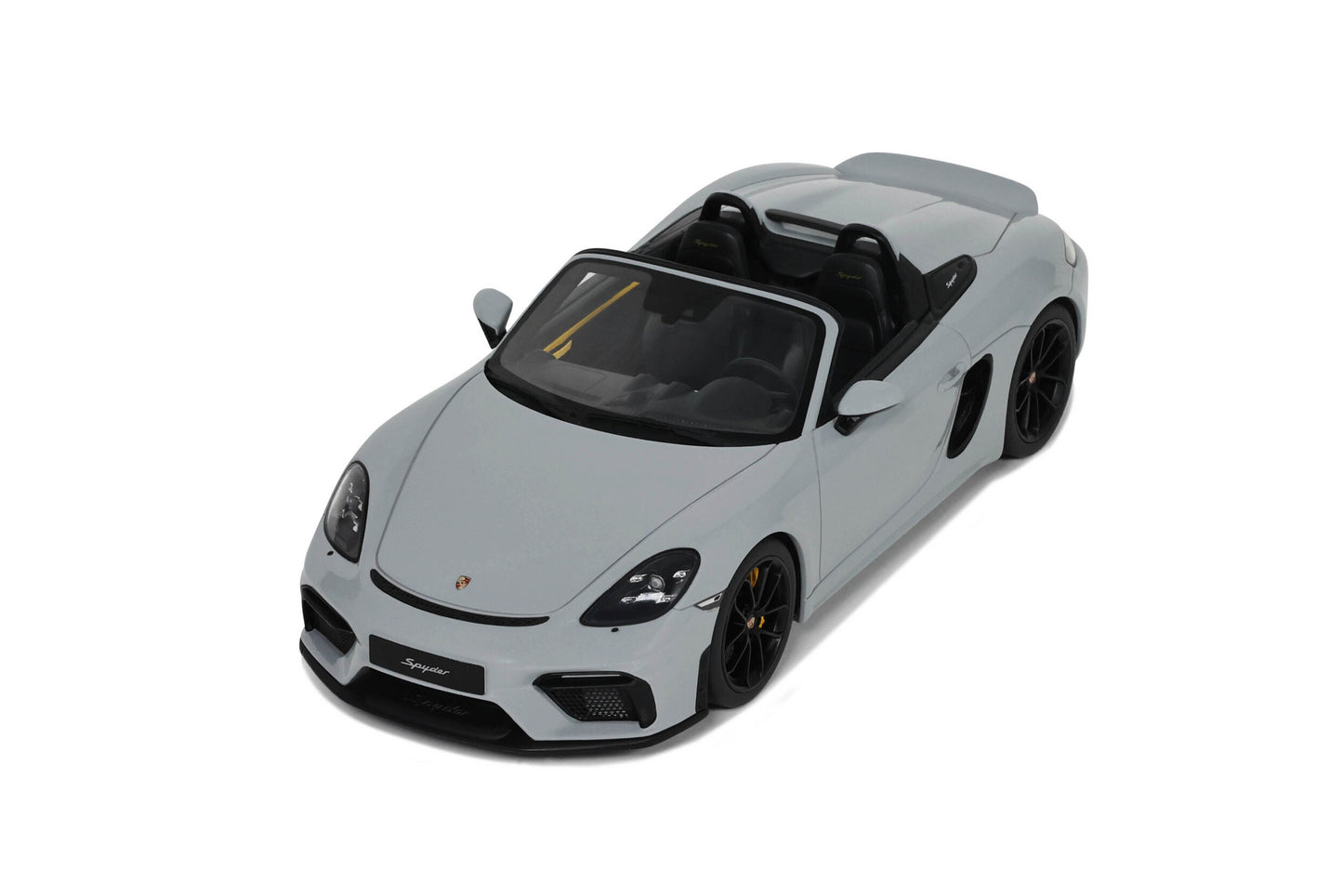 GT Spirit Porsche 718 Cayman Spyder Chalk w/ Black Wheels 1:18 Resin