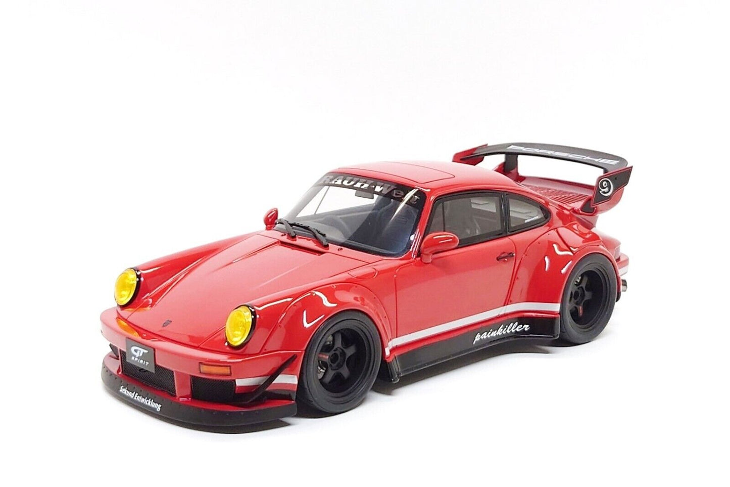 GT Spirit 2023 Porsche 911 964 RWB Painkiller Indian Red 1:18 Resin