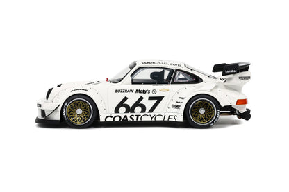 GT Spirit 2020 Porsche 911 964 RWB Coast Cycles White 1:18 Resin