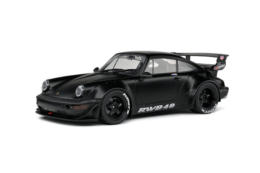 Solido 2016 Porsche 911 (964) RWB Bodykit Darth Vader Black 1:18