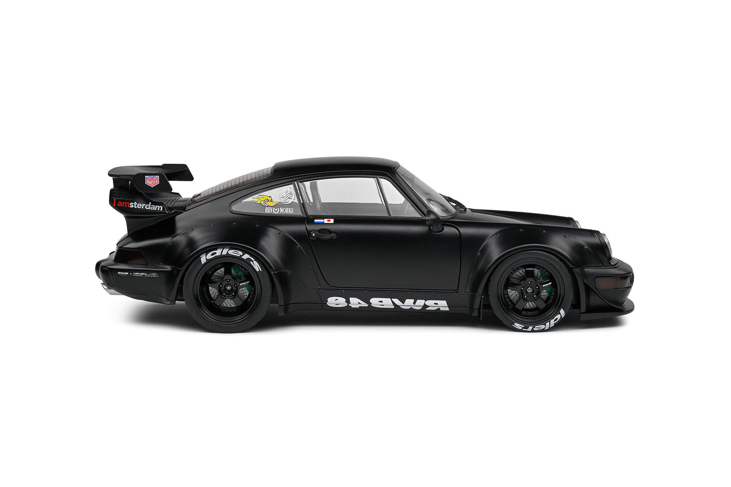 Solido 2016 Porsche 911 (964) RWB Bodykit Darth Vader Black 1:18