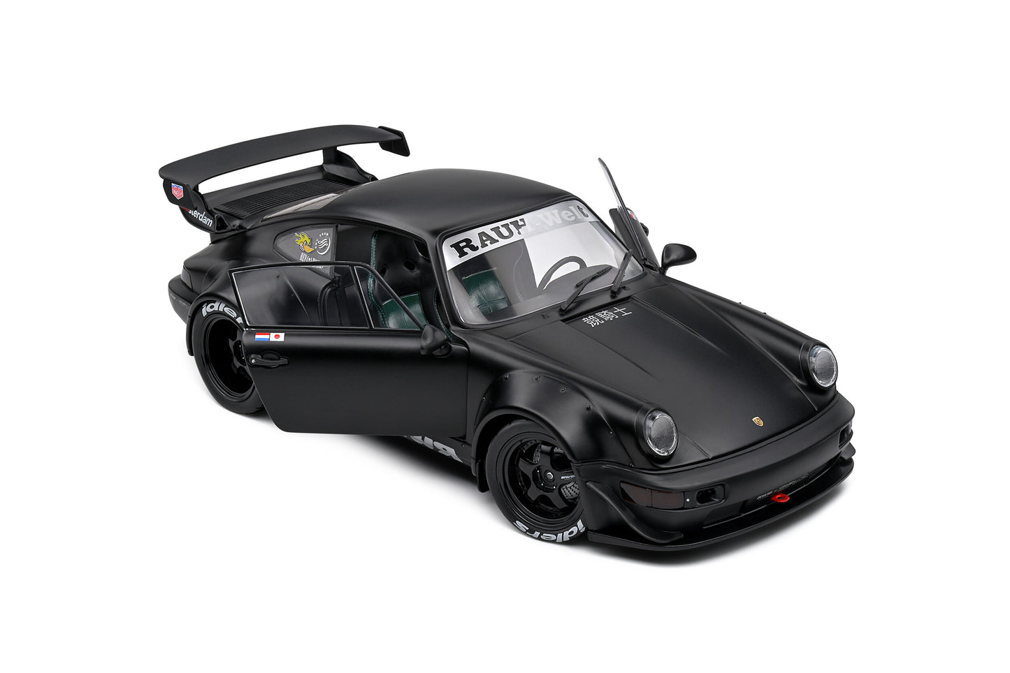 Solido 2016 Porsche 911 (964) RWB Bodykit Darth Vader Black 1:18