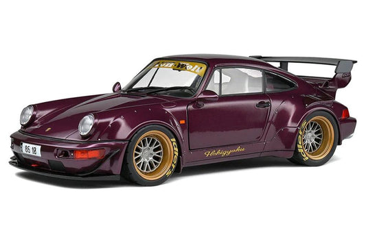 Solido 2022 Porsche RWB 964 Hekigyoku Purple 1:18