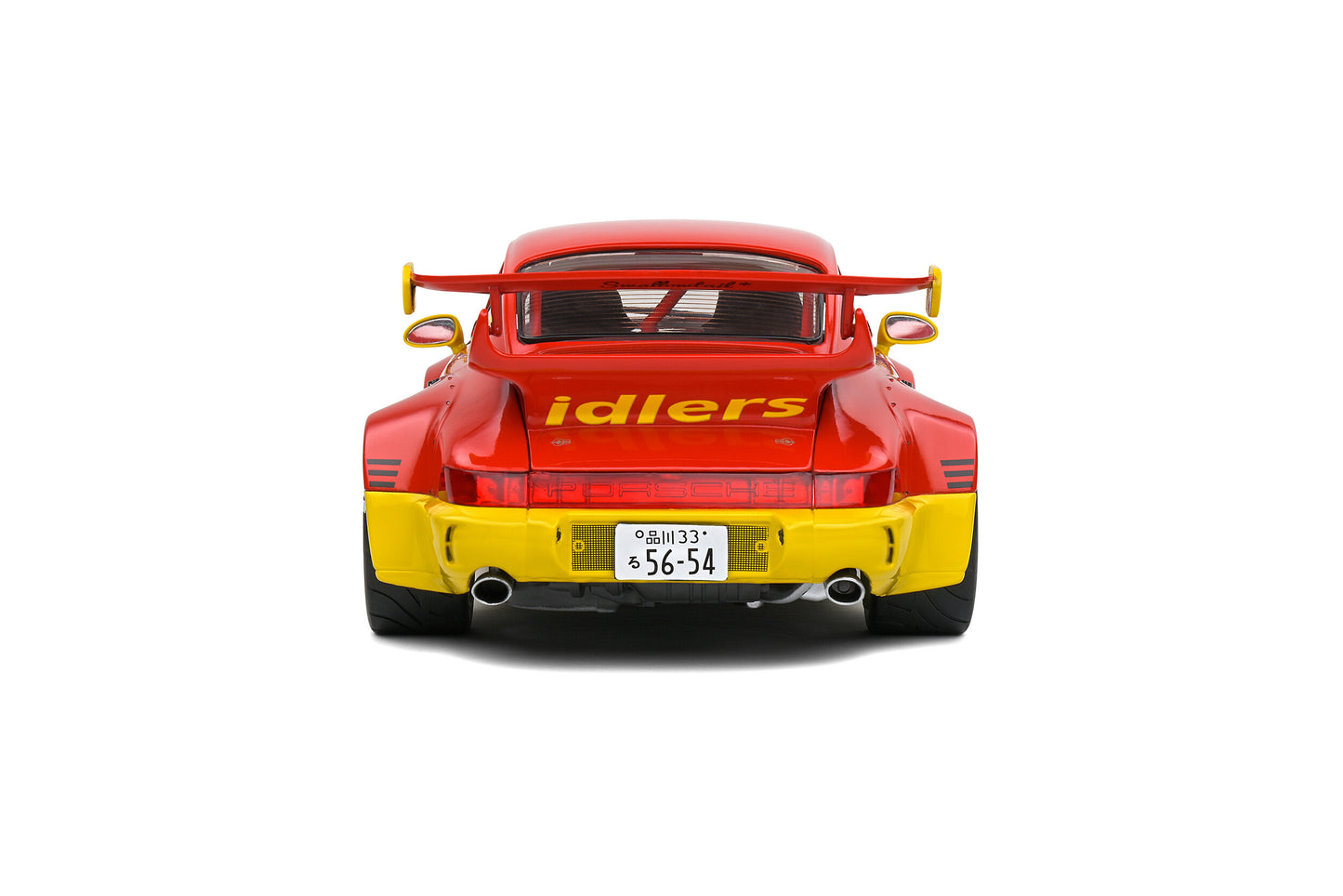 Solido 2016 Porsche 911 964 RWB Maty's Idlers No 17 Red and Yellow 1:18