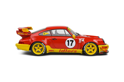 Solido 2016 Porsche 911 964 RWB Maty's Idlers No 17 Red and Yellow 1:18