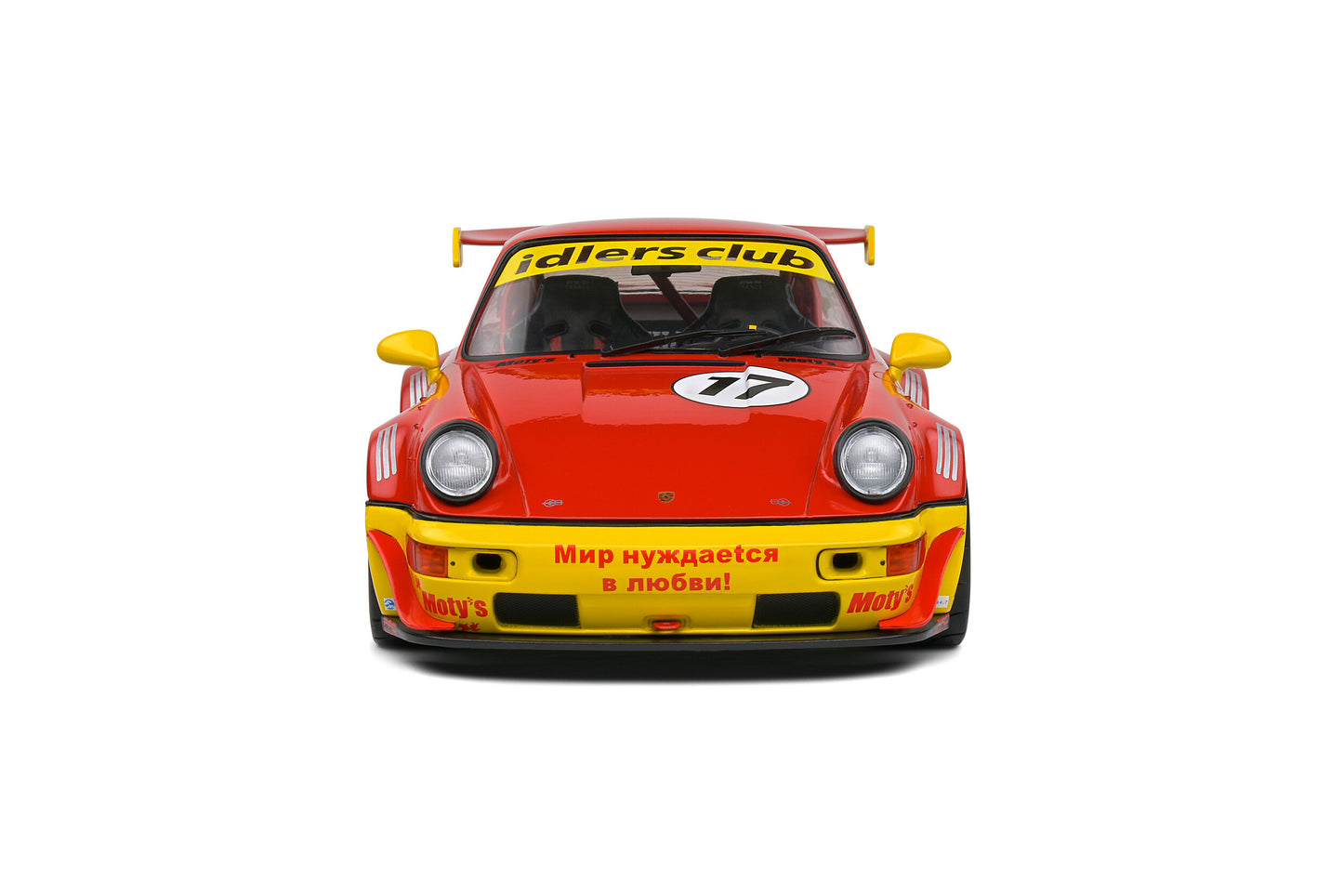 Solido 2016 Porsche 911 964 RWB Maty's Idlers No 17 Red and Yellow 1:18