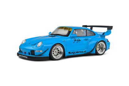 Solido 2018 Porsche 993 RWB Bodykit Shingen Blue 1:18