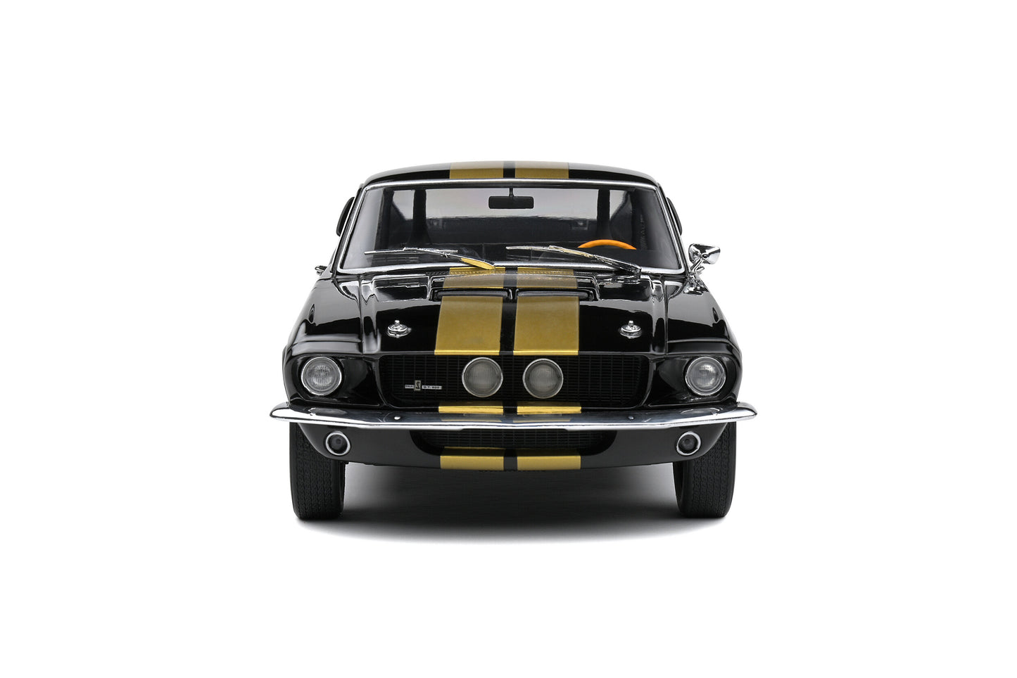 Solido 1967 Ford Shelby Mustang GT500 Black w/ Gold Stripes 1:18