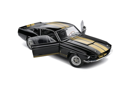 Solido 1967 Ford Shelby Mustang GT500 Black w/ Gold Stripes 1:18