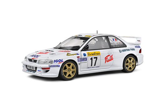 Solido 1999 Subaru Impreza 22b S5 WRC #17 Panizzi Rallye Monte Carlo White 1:18