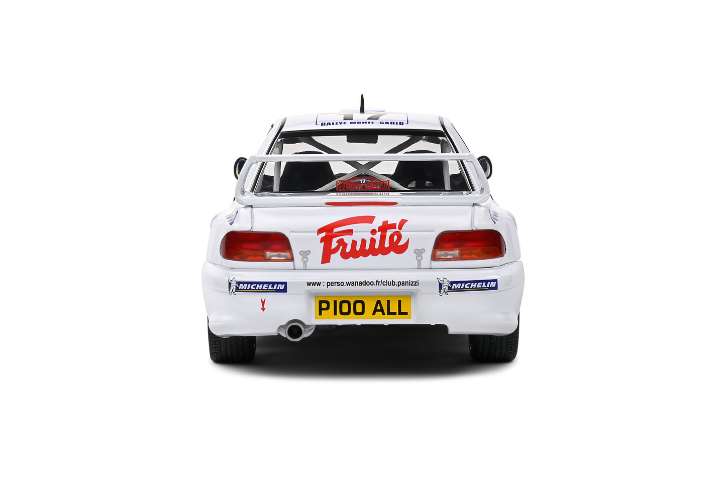 Solido 1999 Subaru Impreza 22b S5 WRC #17 Panizzi Rallye Monte Carlo White 1:18