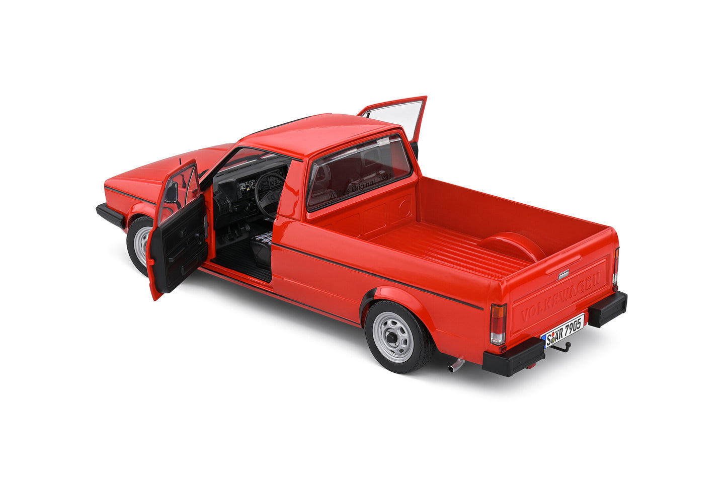 Solido 1982 Volkswagen MK 1 Caddy Pickup Mars Red 1:18