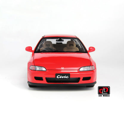 LCD 1993 Honda Civic SiR II EG6 V-Tech Hatchback Red 1:18