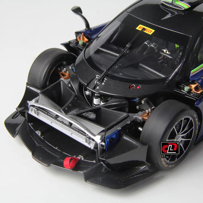 LCD Pagani Huayra R Blue Carbon 1:18