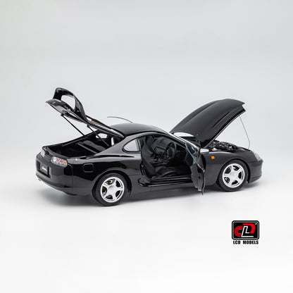 LCD Toyota Supra A80 (Black color) *Comes with a lift!!* 1:18