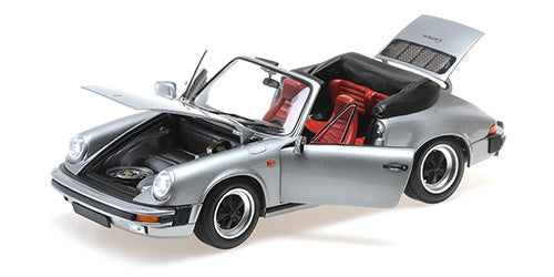 Minichamps 1983 Porsche 911 Carrera 3.2 Cabriolet G Series Grey Metallic 1:18