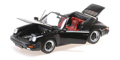 Minichamps 1983 Porsche 911 Carrera 3.2 Cabriolet G Series Black 1:18