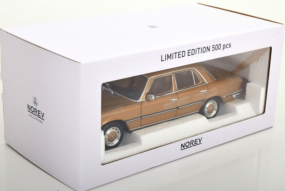 Norev 1973 Mercedes-Benz S-Class 350 SE (W116) Gold Metallic 1:18