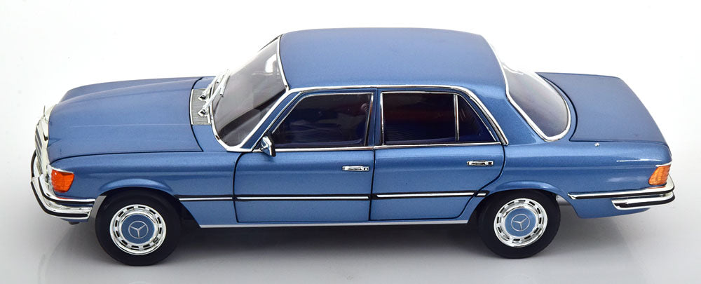 Norev 1973 Mercedes-Benz S-Class 350 SE (W116) Light Blue Metallic 1:18