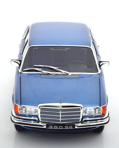 Norev 1973 Mercedes-Benz S-Class 350 SE (W116) Light Blue Metallic 1:18