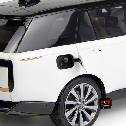 LCD 2022 Range Rover SV Serenity White w/ Black Roof 1:18