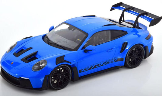 Minichamps 2023 Porsche 911 992 GT3 RS Shark Blue w/ Black Wheels  1:18 LIMITED, SEALED