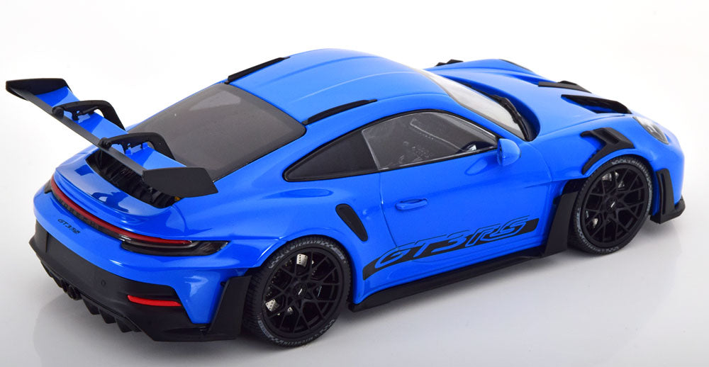 Minichamps 2023 Porsche 911 992 GT3 RS Shark Blue w/ Black Wheels  1:18 LIMITED, SEALED