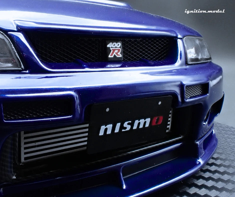 Ignition-Model Nissan Skyline GT-R 400r R33 (BCNR33) RHD Deep Marine Blue 1:18