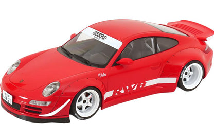 Ixo Porsche 911 997 RWB Red w/ White Wheels 1:18