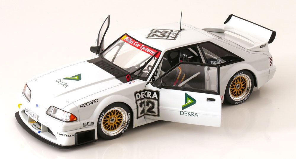 Werk83 1993 Ford USA Mustang 5.0 Dekra No 22 DTM Season 1994 Gerd Ruch White 1:18