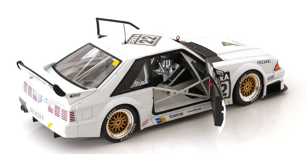 Werk83 1993 Ford USA Mustang 5.0 Dekra No 22 DTM Season 1994 Gerd Ruch White 1:18