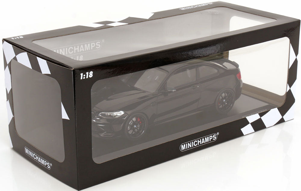 Minichamps 2020 BMW M2 CS (F87) Black w/ Black Wheels 1:18